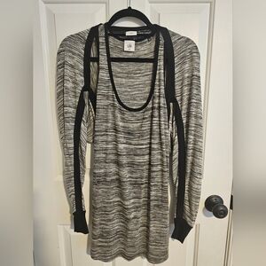 Cabi Black and Gray Tank & Topper Set | Medium